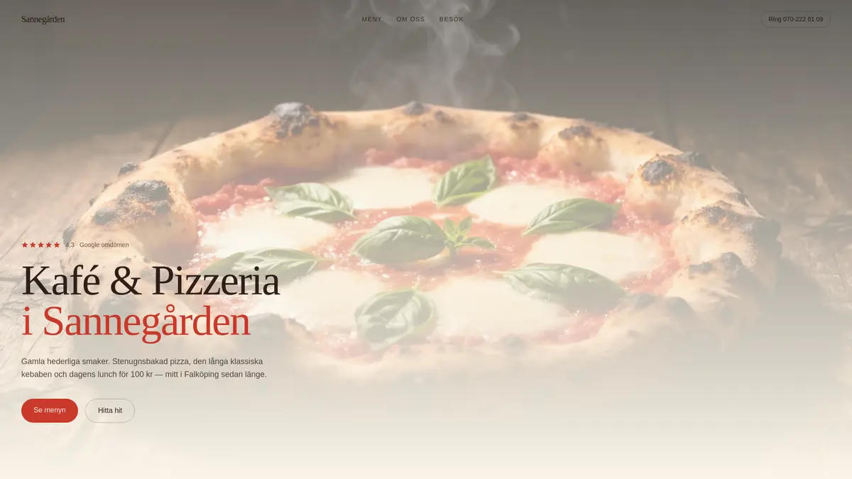 Kafe & Pizzeria i Sannegården