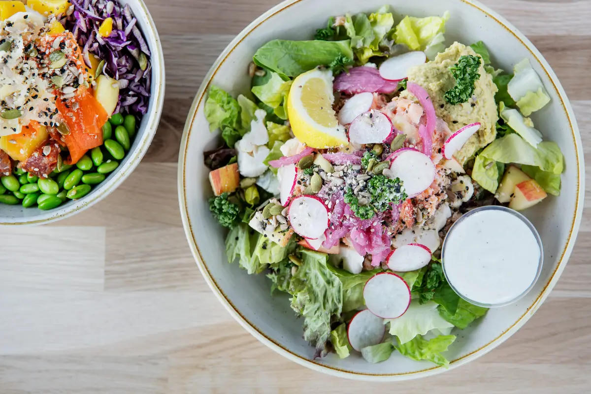 Salads and smoothies